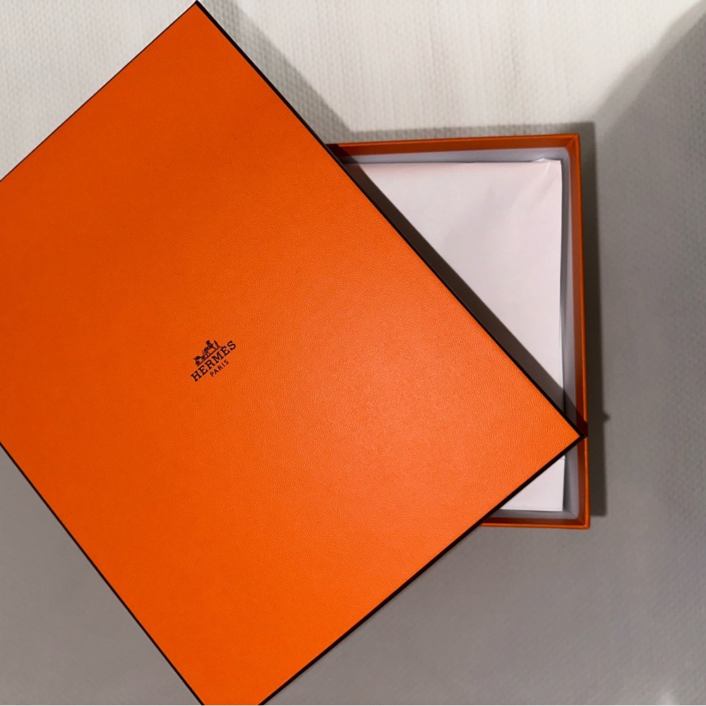 Empty Authentic Hermes Orange Boxes - Set Of 2 - … - image 2